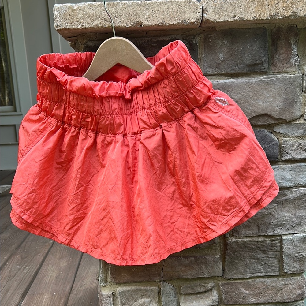 Free People Coral Athletic Shorts